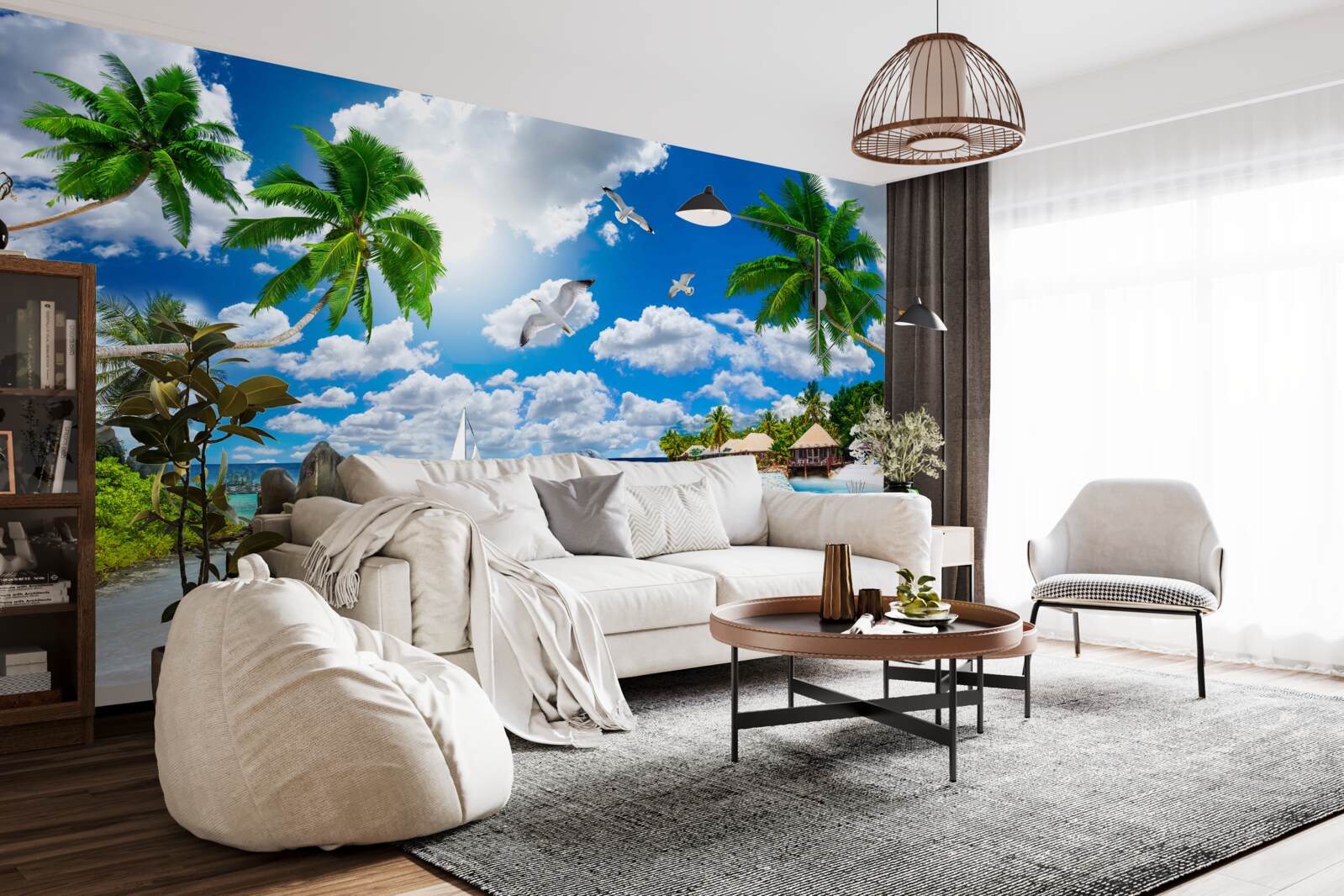 Fototapeta kúsok neba na stene