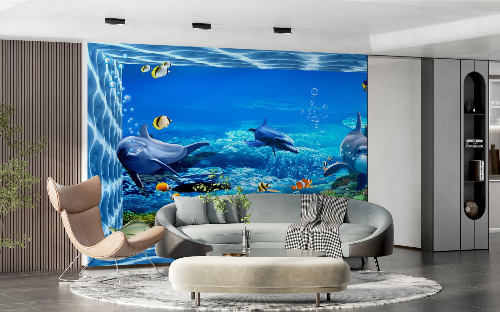 Fototapeta delfíny vo vodnej zoo