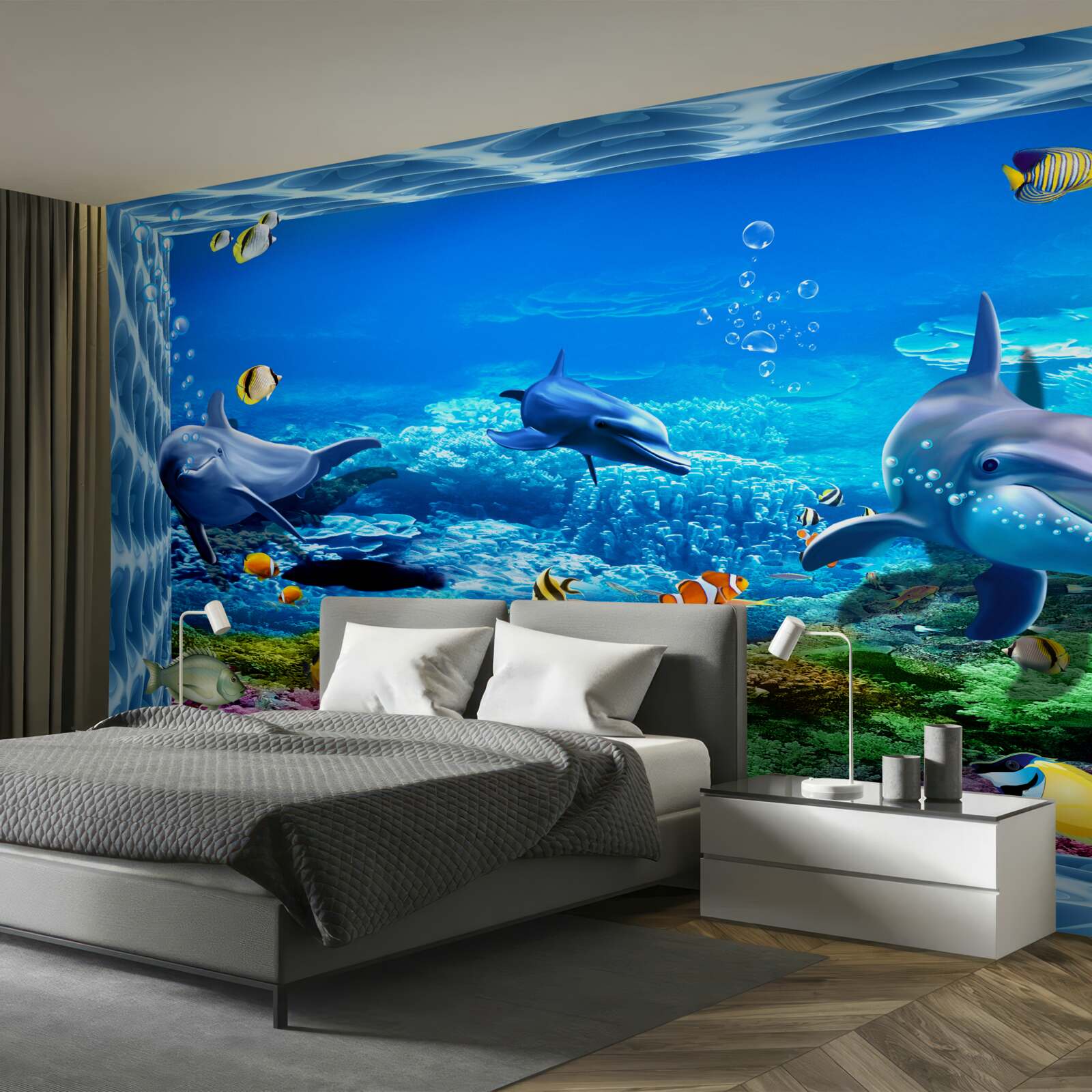 Fototapeta delfíny vo vodnej zoo