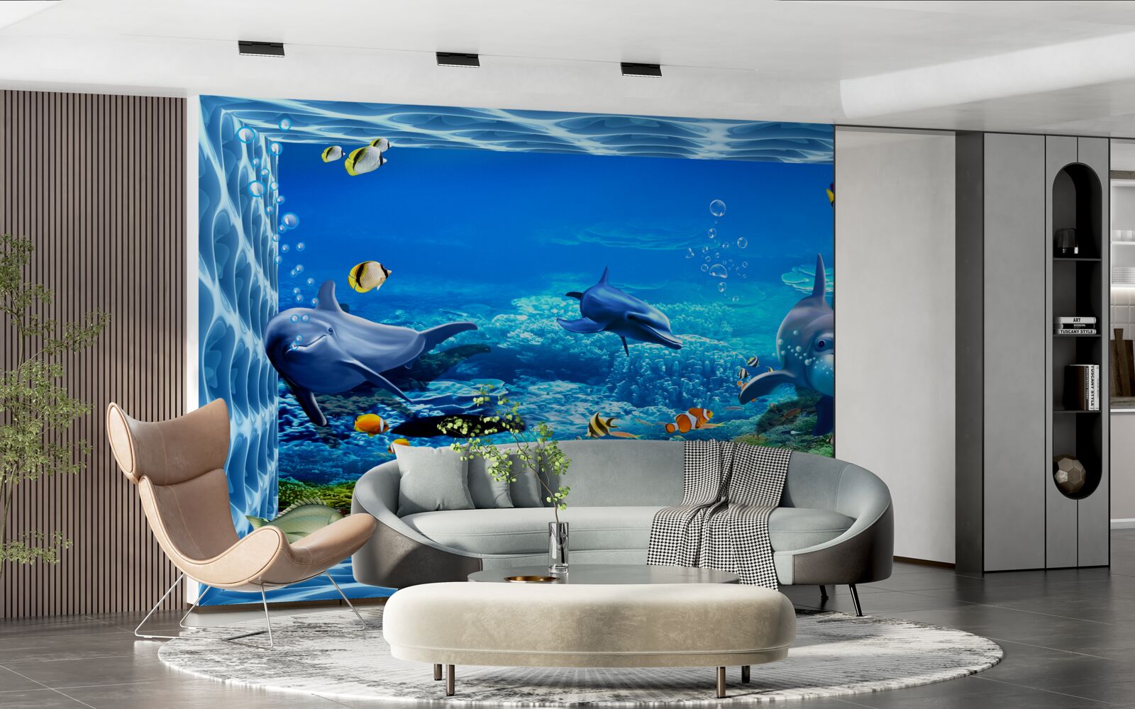 Fototapeta delfíny vo vodnej zoo