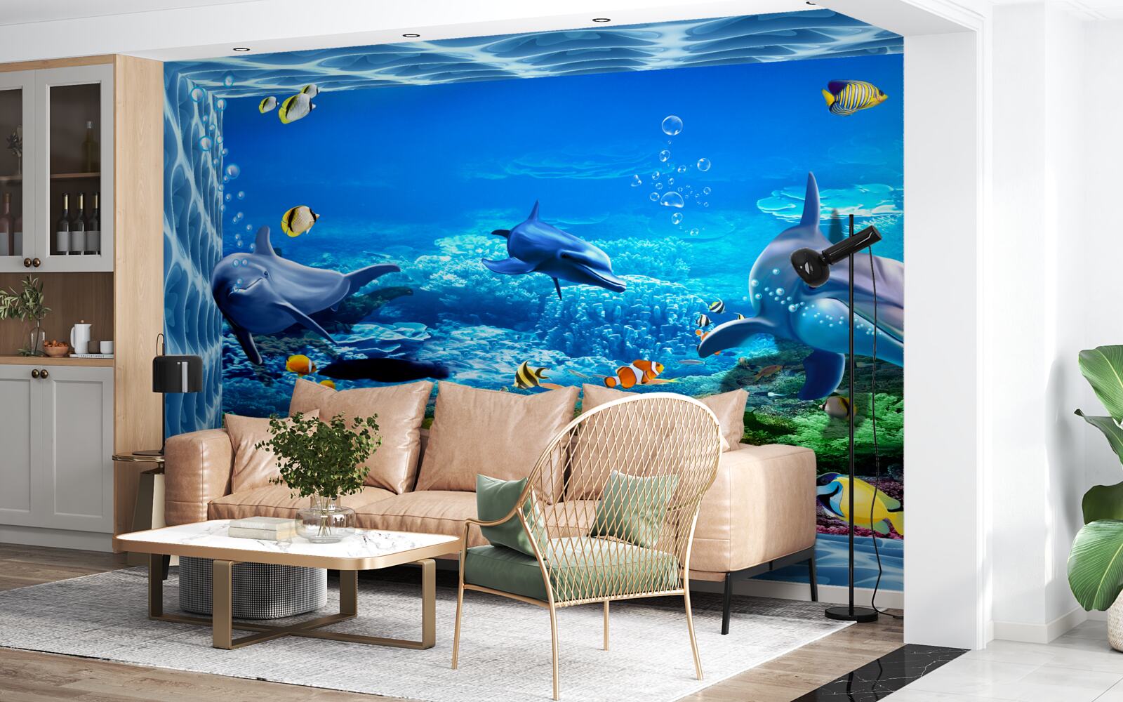 Fototapeta delfíny vo vodnej zoo