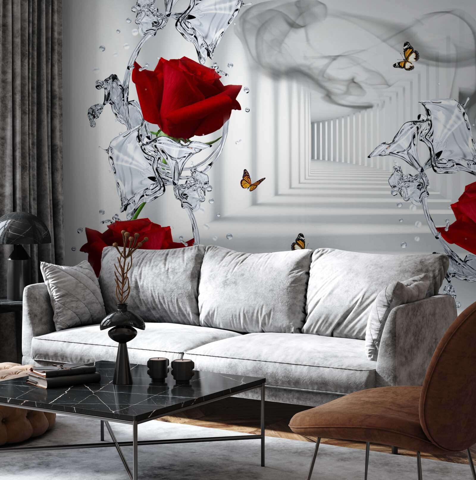 Fototapeta tapety, červené a biele