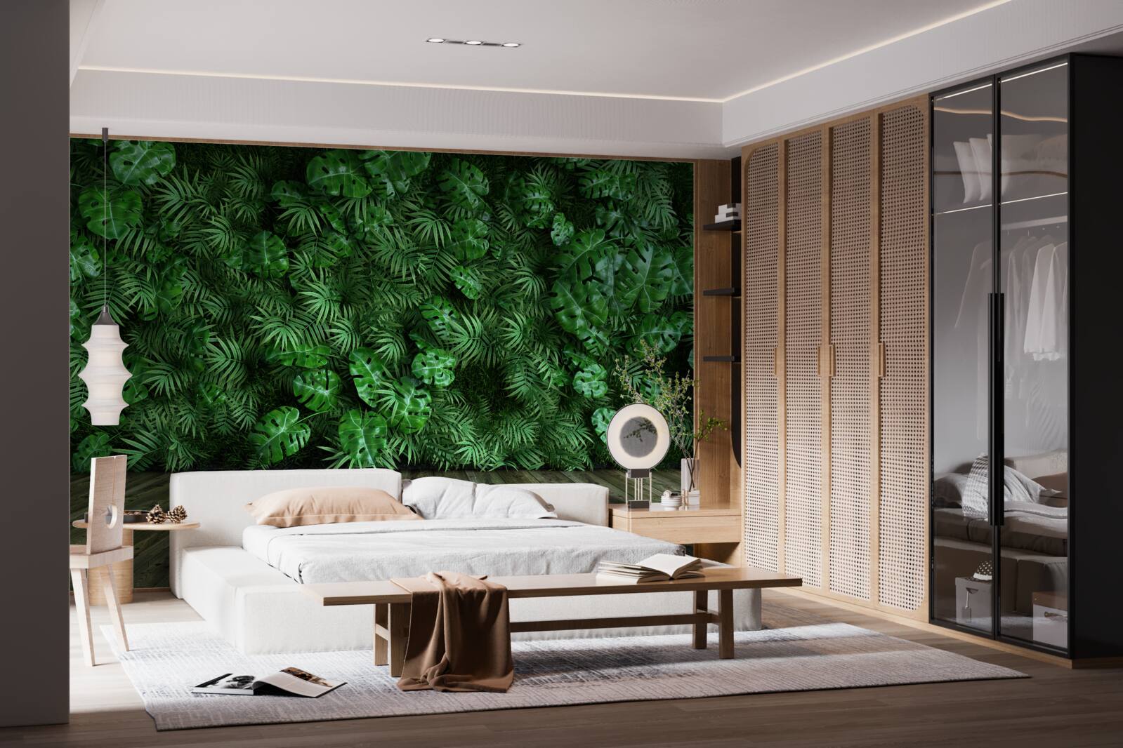 Fototapeta zelená farba, rastliny a listy