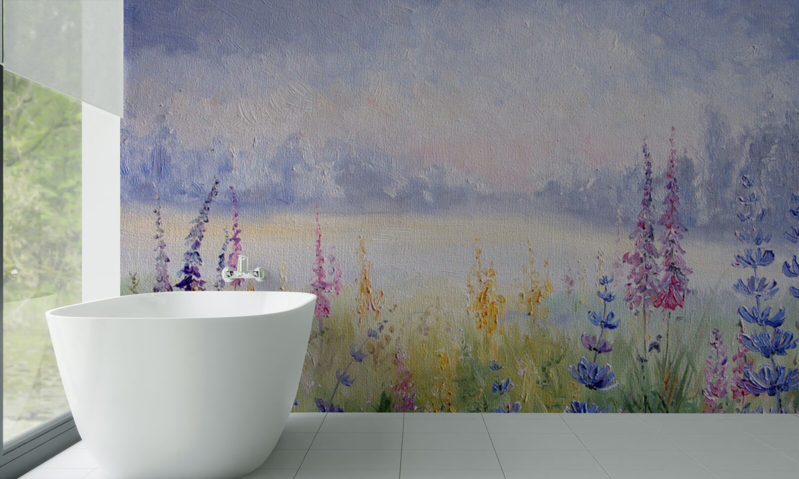 Fototapeta pole s levanduľou