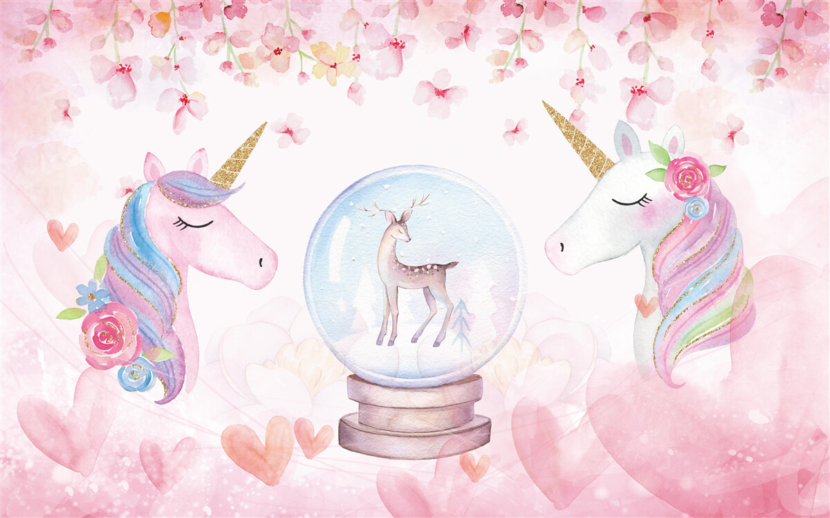 Fototapeta v detskej izbe sú jednorožce