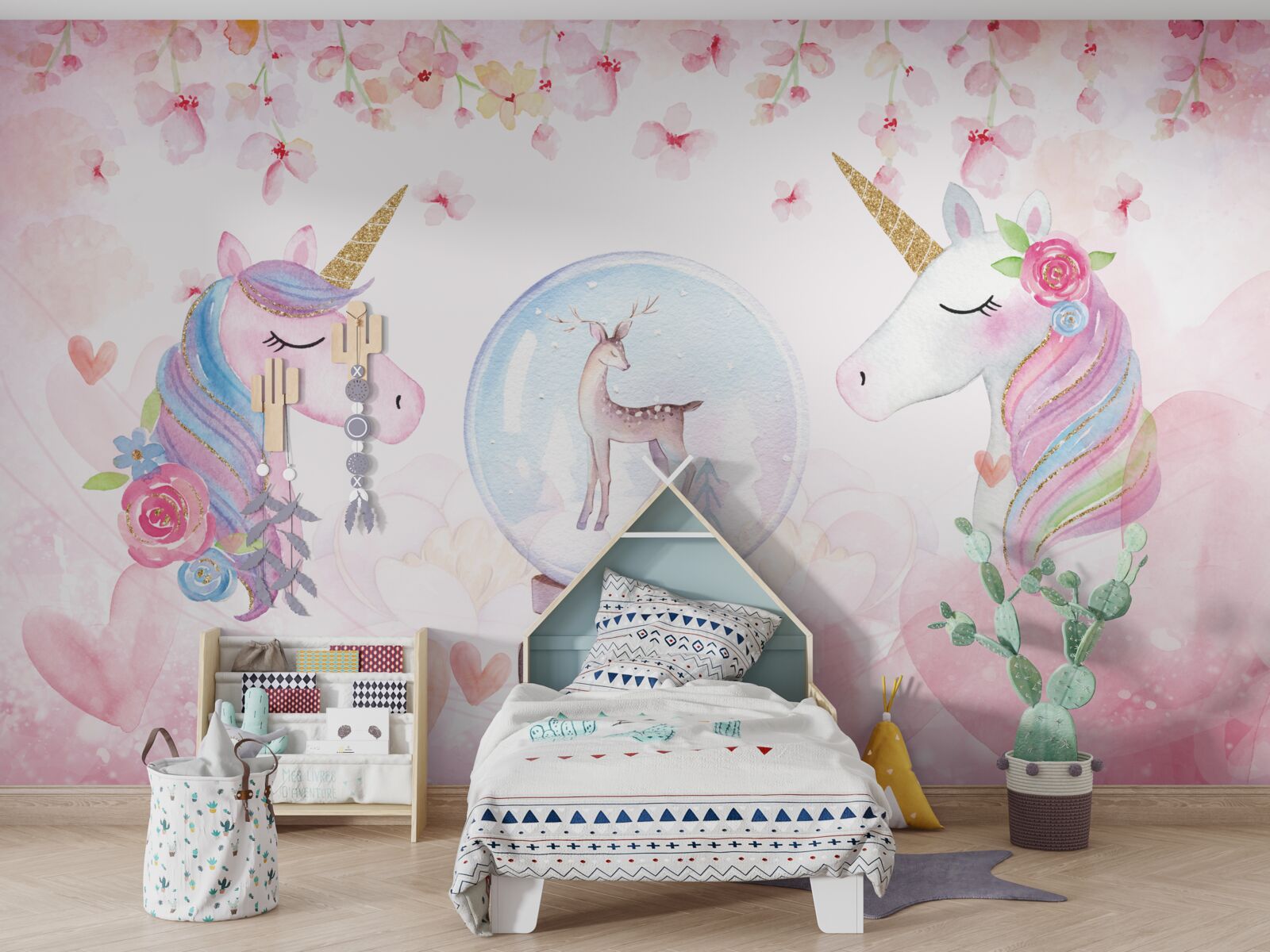 Fototapeta v detskej izbe sú jednorožce