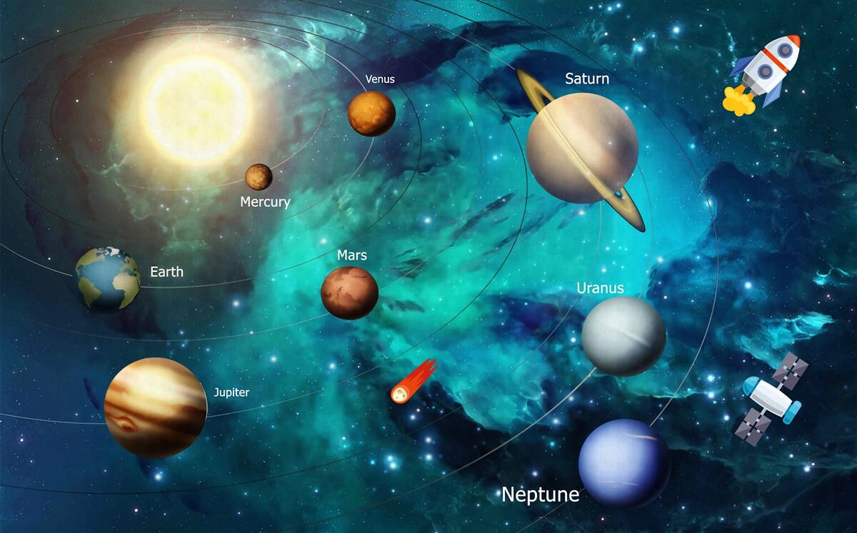 Fototapeta kozmických telies vo vesmíre