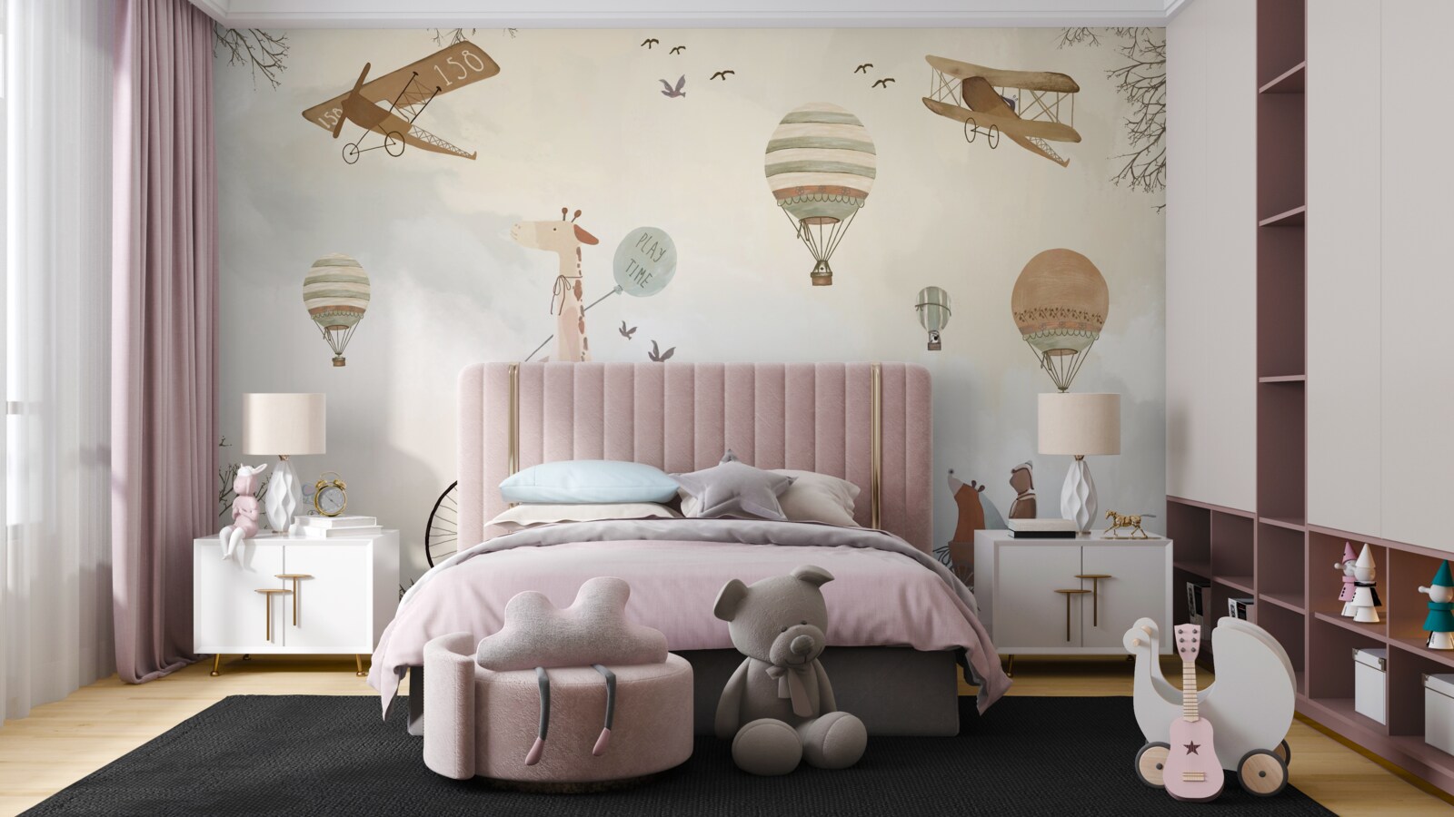 Fototapeta Žirafí cyklista