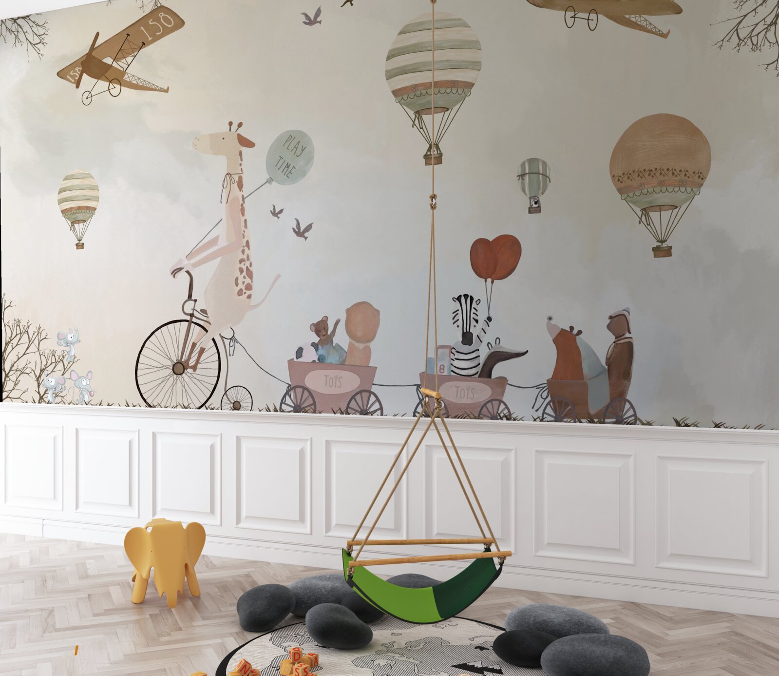 Fototapeta Žirafí cyklista