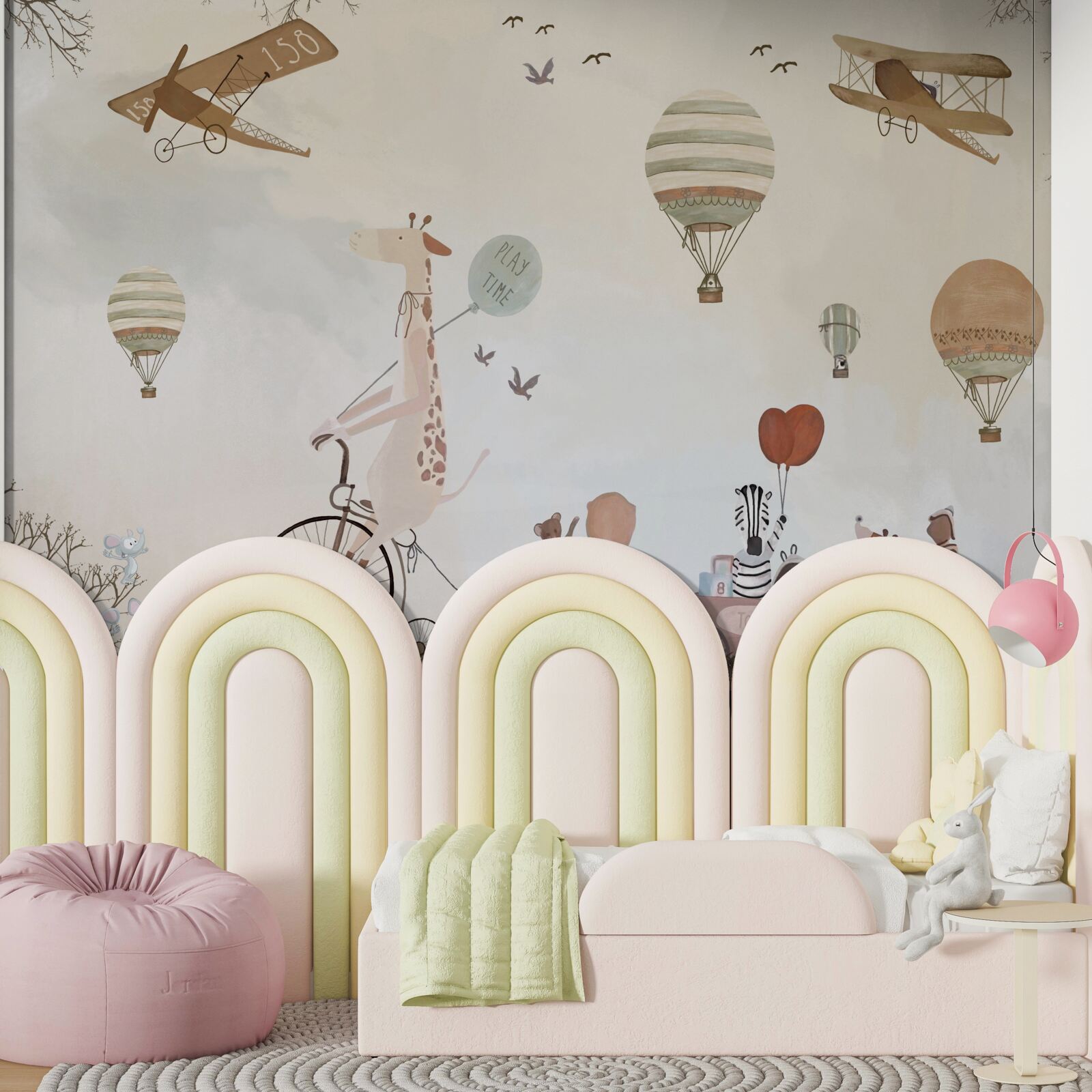 Fototapeta Žirafí cyklista