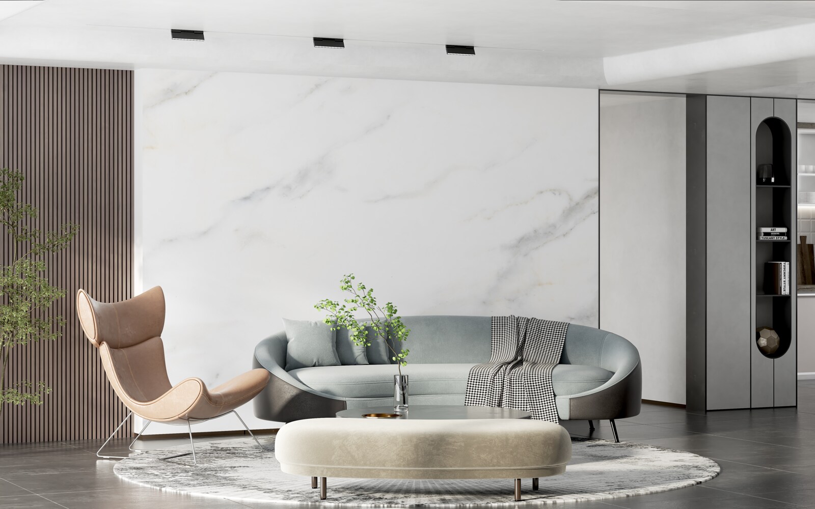 Fototapeta snehobiely mramor