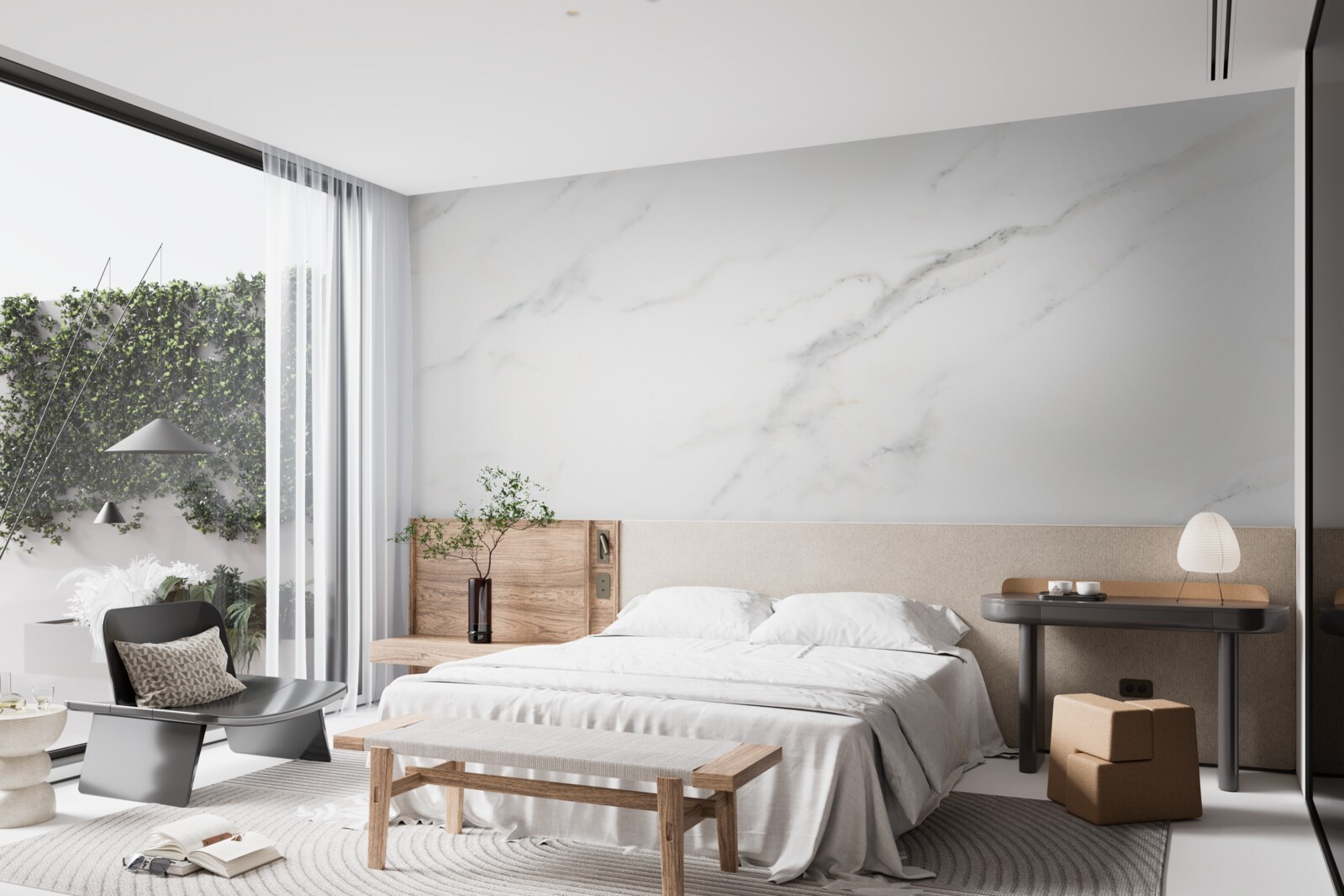 Fototapeta snehobiely mramor