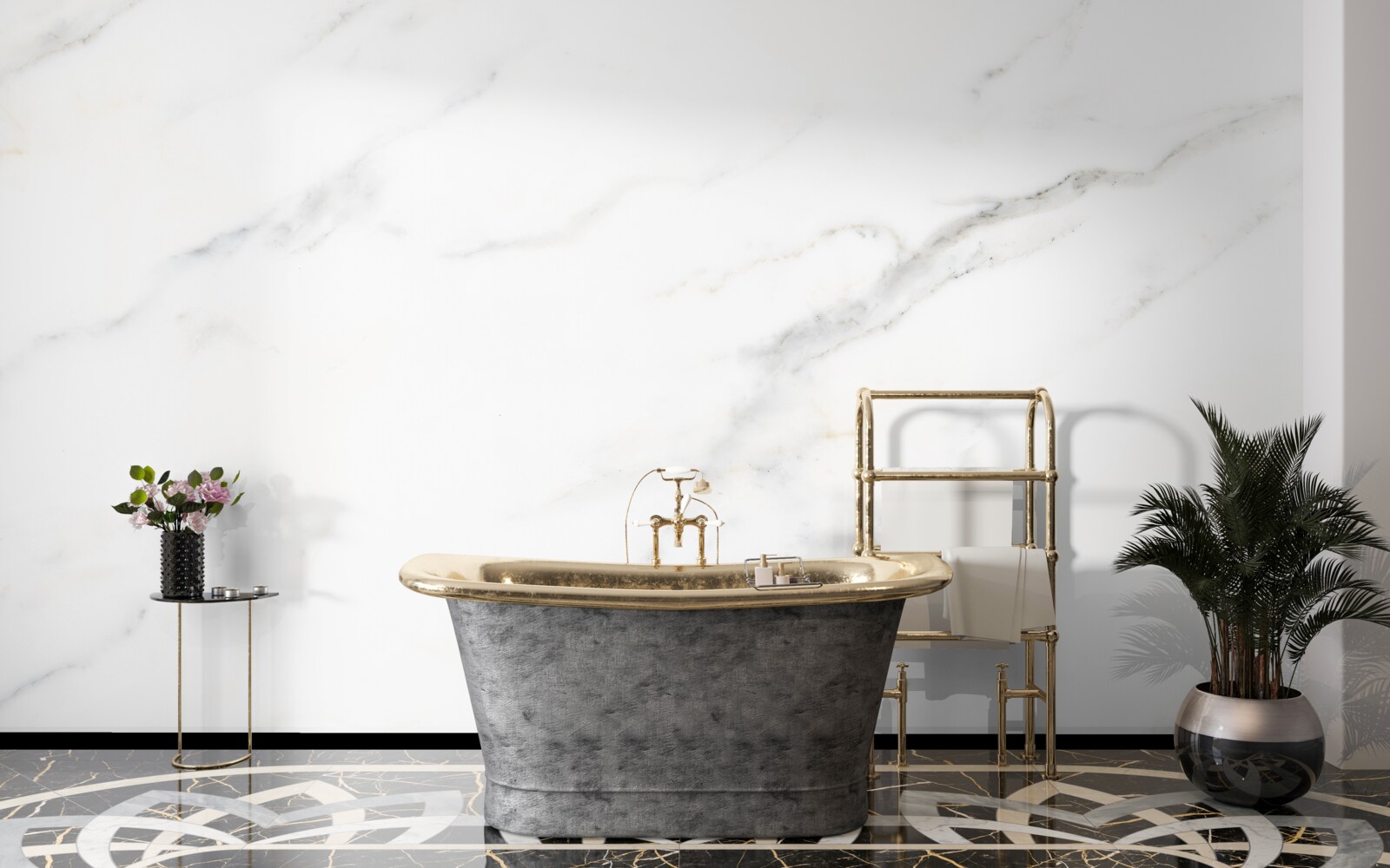 Fototapeta snehobiely mramor