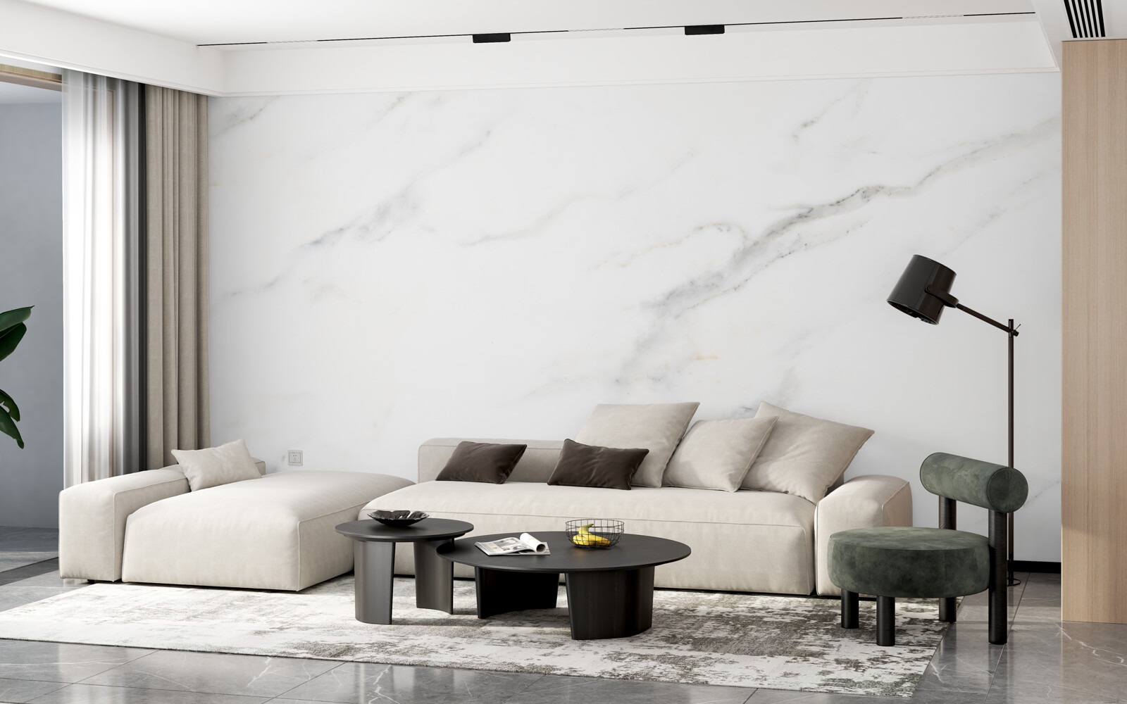 Fototapeta snehobiely mramor