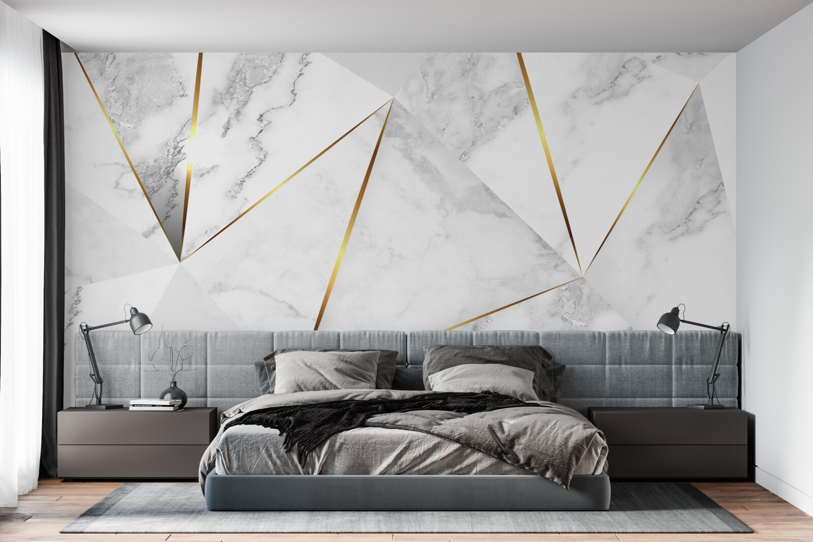 Fototapeta biely mramor