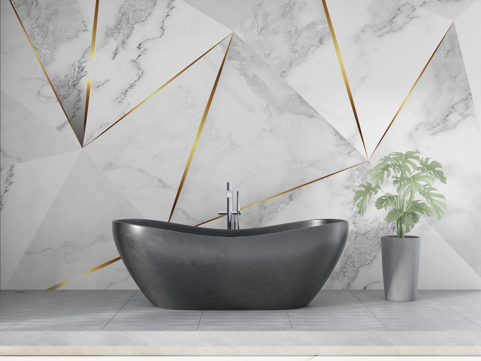 Fototapeta biely mramor