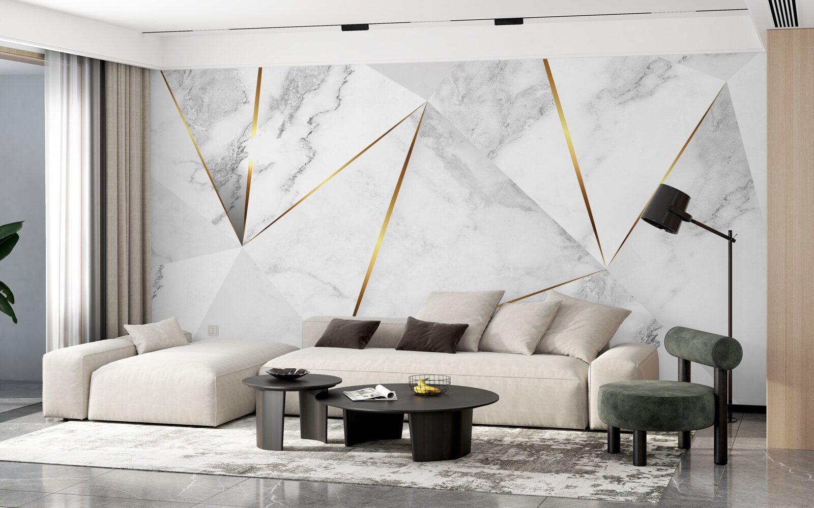 Fototapeta biely mramor