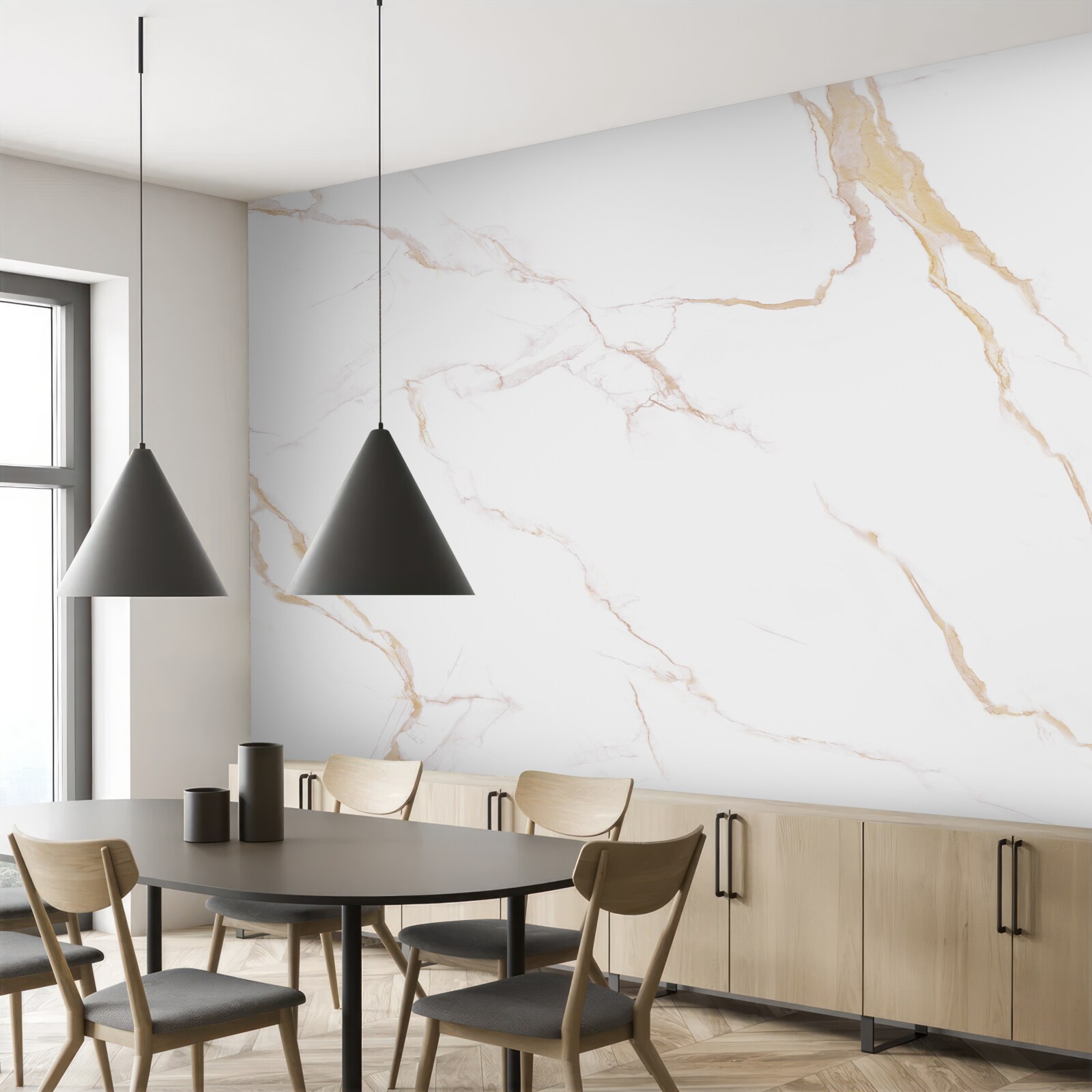 Fototapeta s mramorom v odtieňoch bielej a béžovej