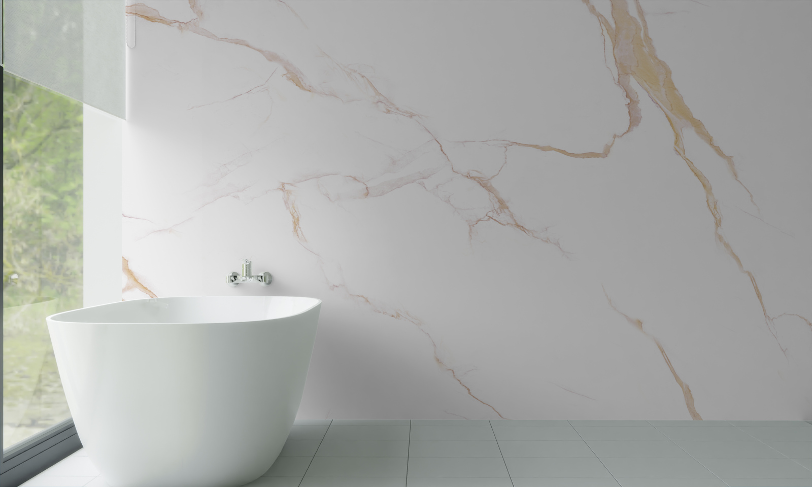 Fototapeta s mramorom v odtieňoch bielej a béžovej