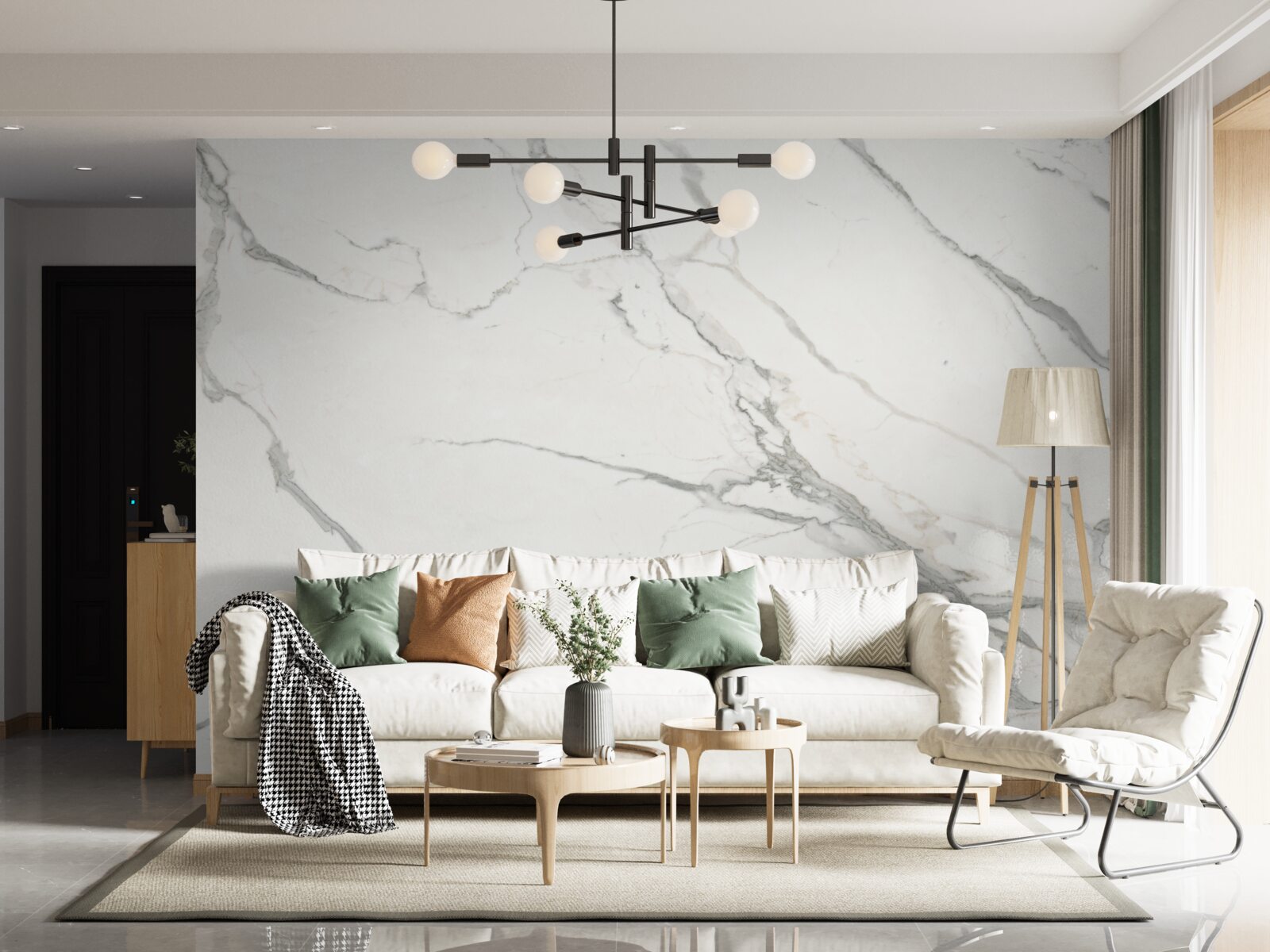 Fototapeta snehobiely mramor