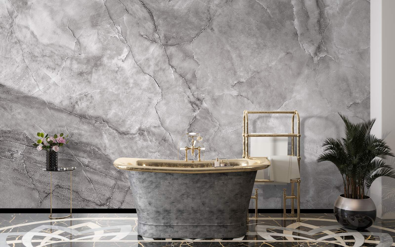 Fototapeta šedý mramor