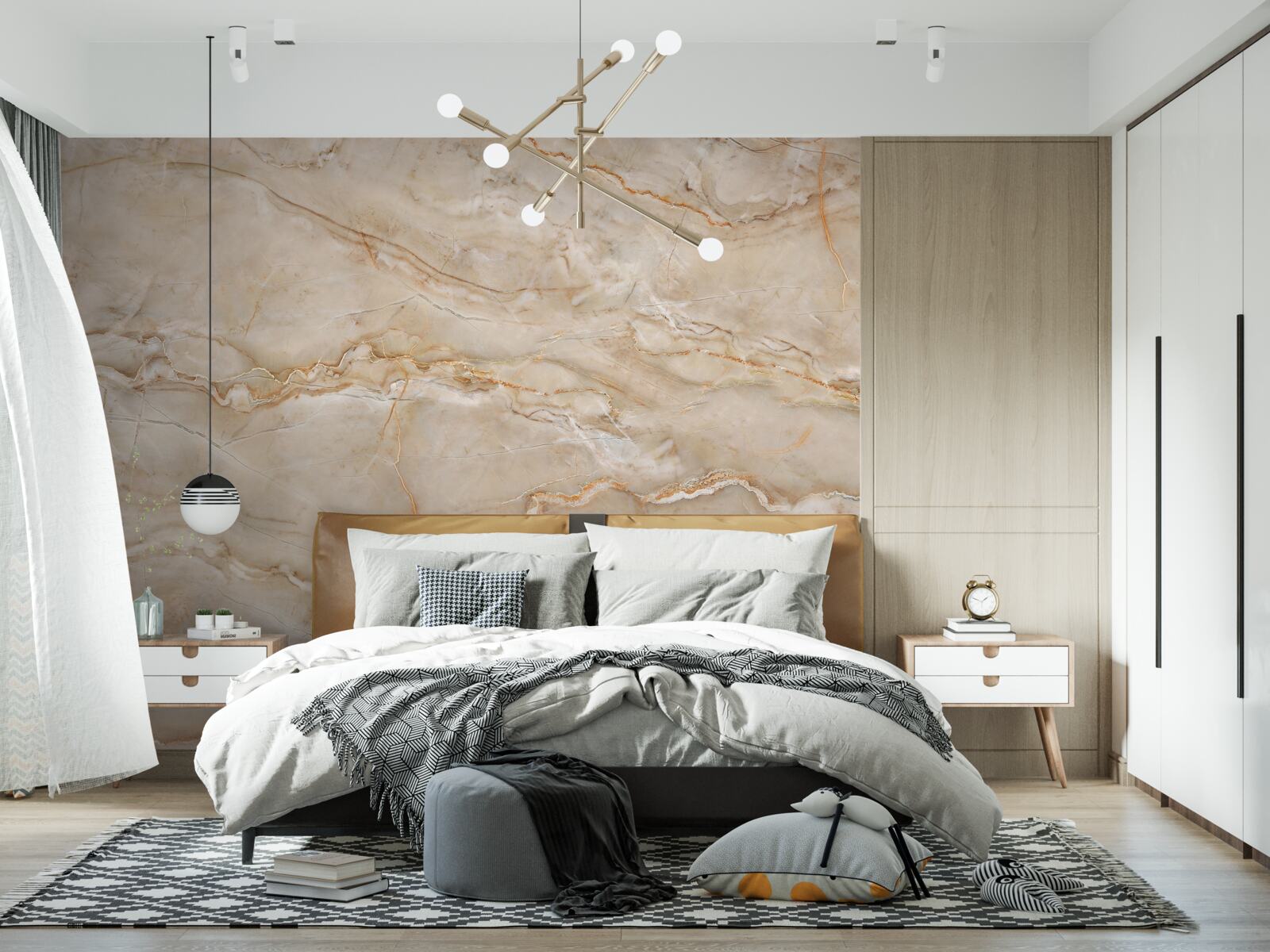 Fototapeta ružový mramor