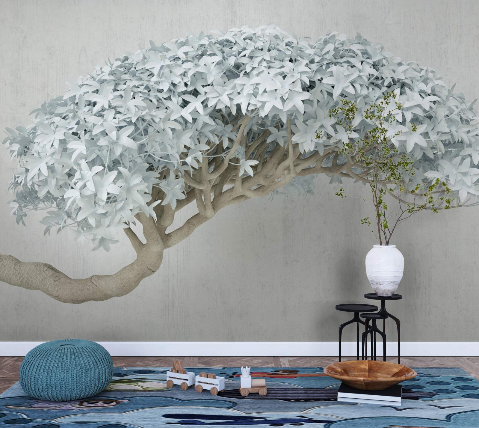 Fototapeta kvitnúca vetva