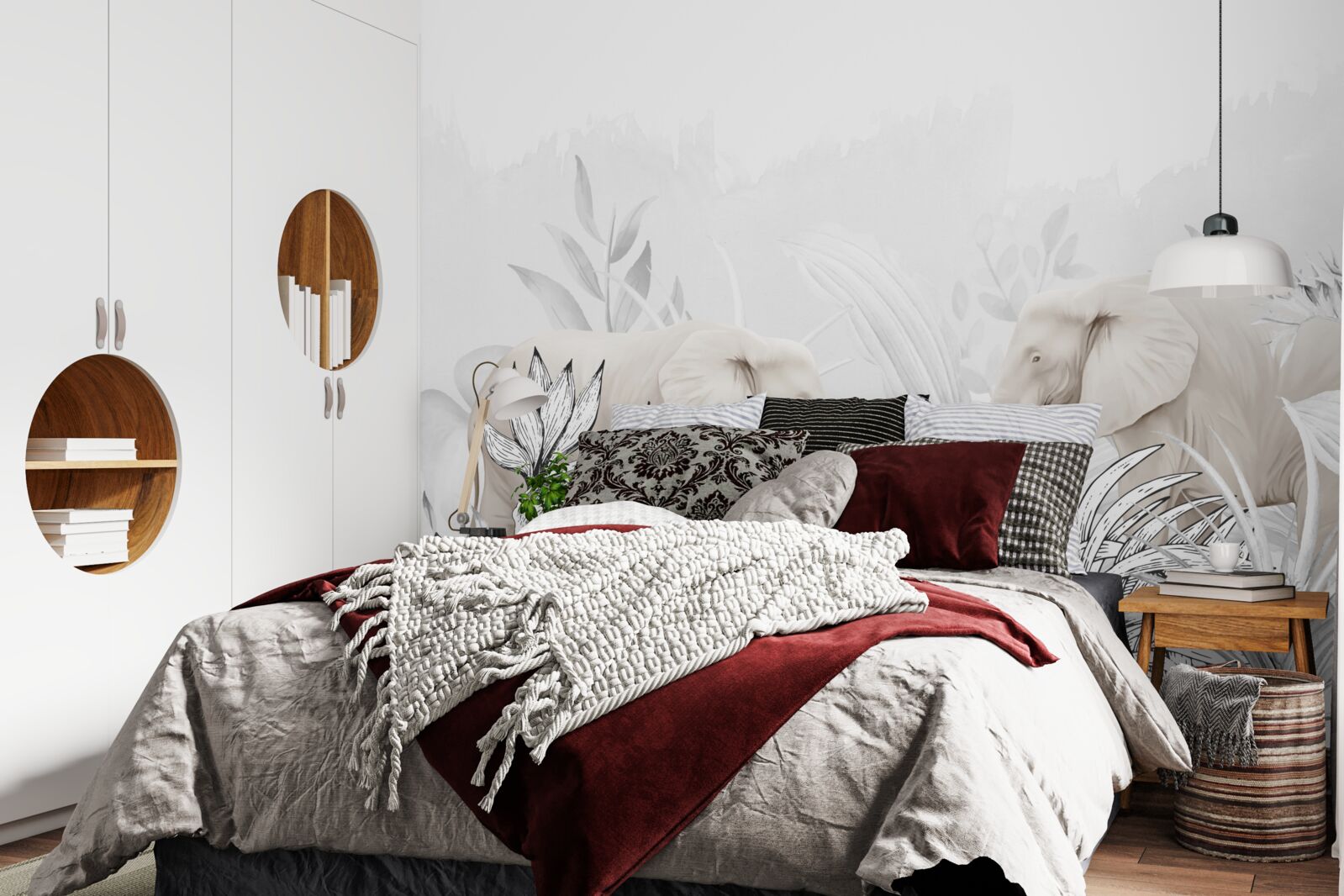 Fototapeta svetlé farebné slony