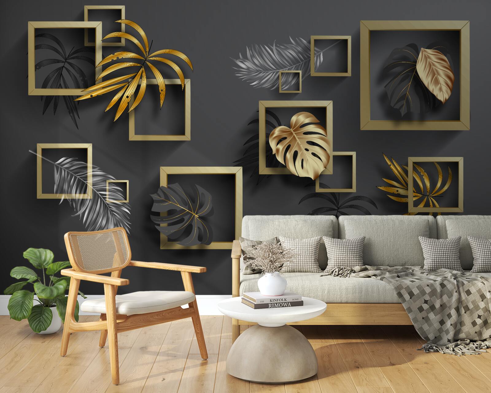 Fototapeta interiérový dizajn, hala a obývacia izba