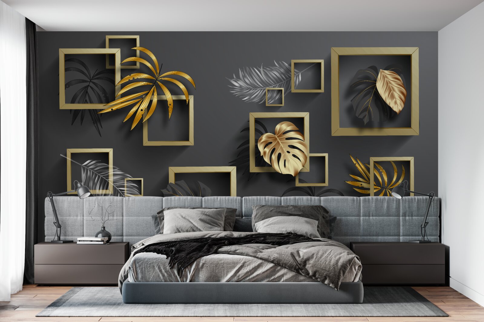 Fototapeta interiérový dizajn, hala a obývacia izba