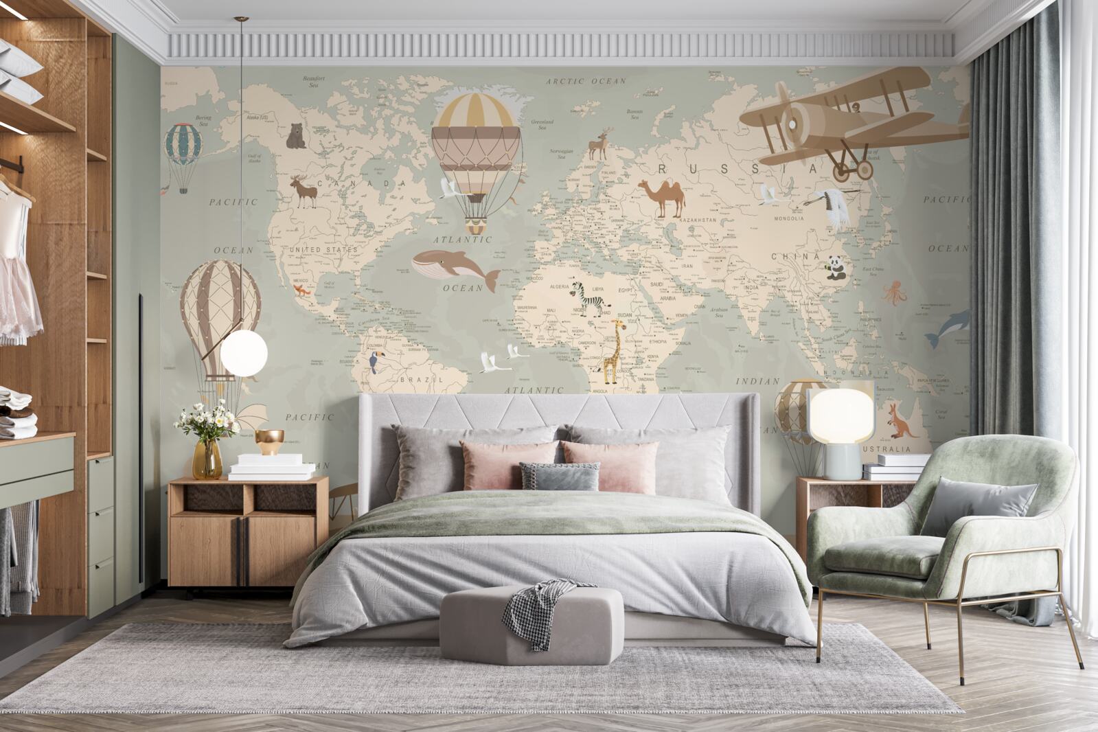 Fototapeta miniatúrny sprievodca prieskumníka