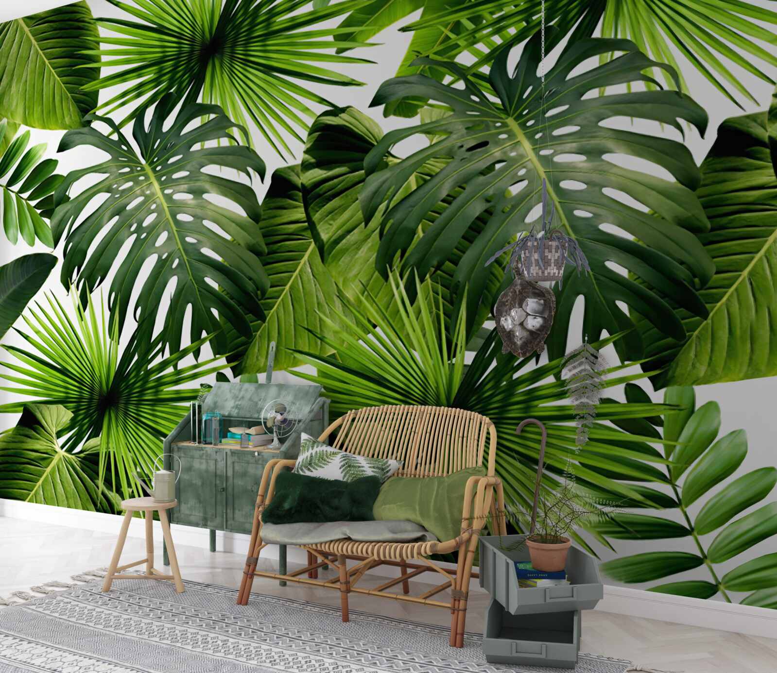 Fototapeta Stena, zelený list