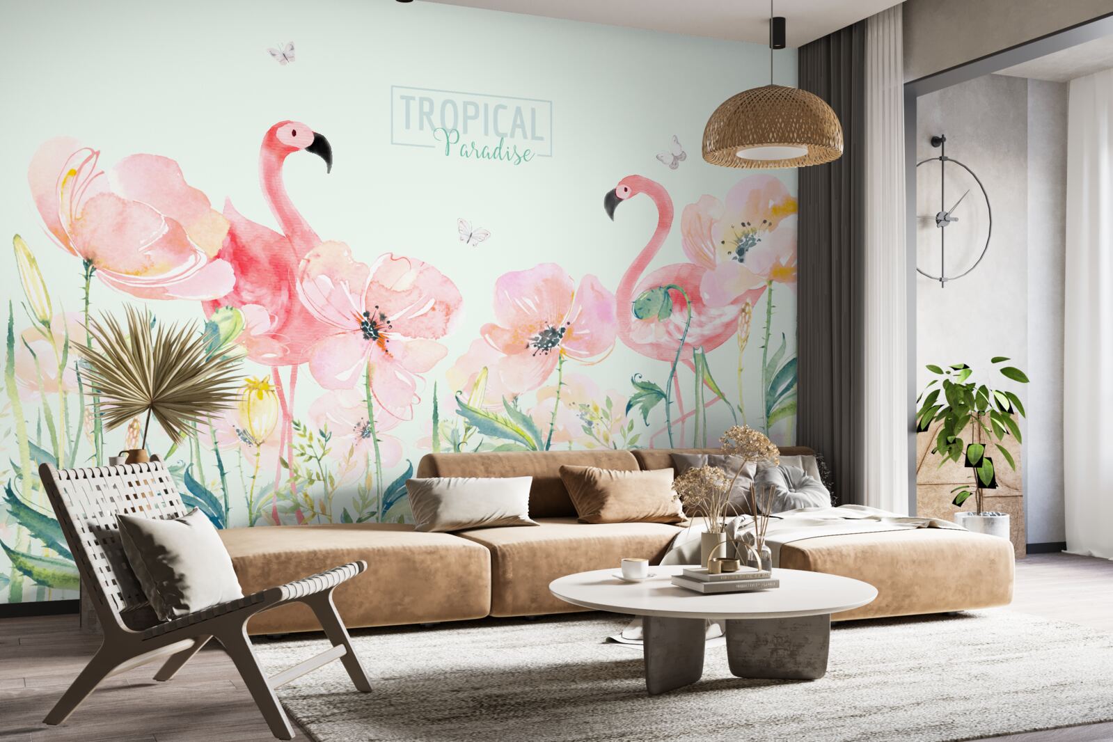 Fototapeta Plamienok je druh vtáka, ktorý vie plávať