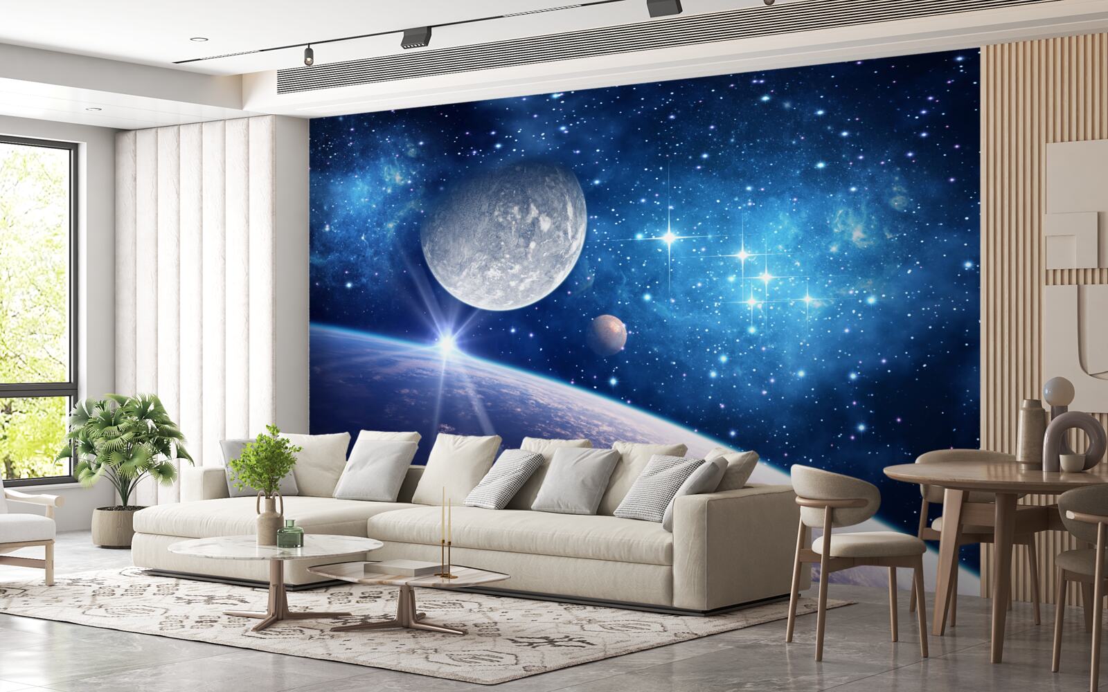 Fototapeta vesmír, hviezdny priestor a vzduchová vrstva