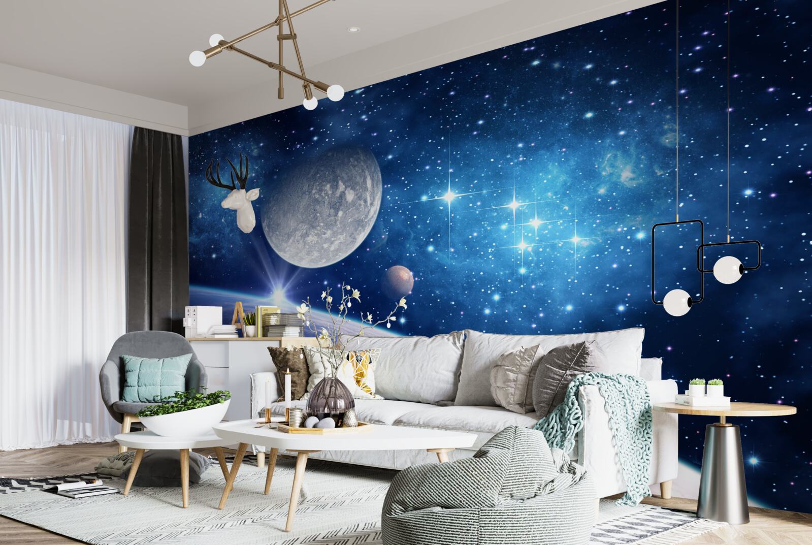 Fototapeta vesmír, hviezdny priestor a vzduchová vrstva