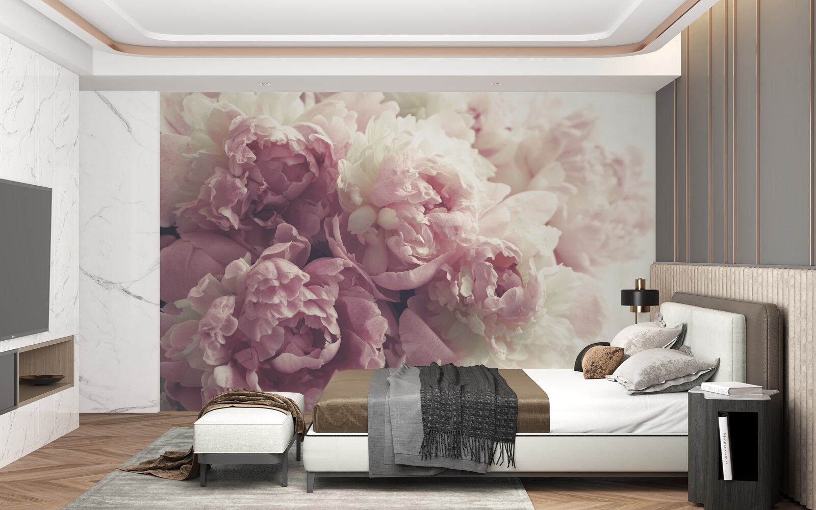 Fototapeta lupeň ruže v ružovom odtieni