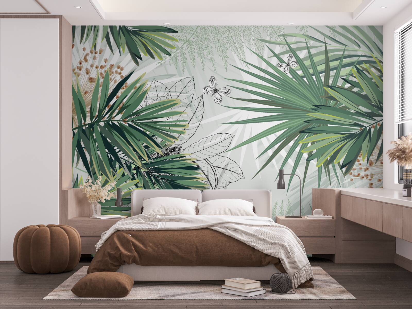 Fototapeta chodba, strom a obývačka