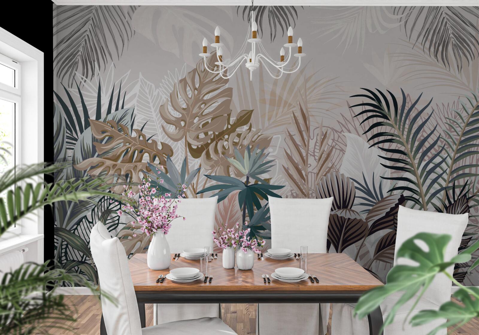 Fototapeta interiérový dizajn, hala a obývacia izba