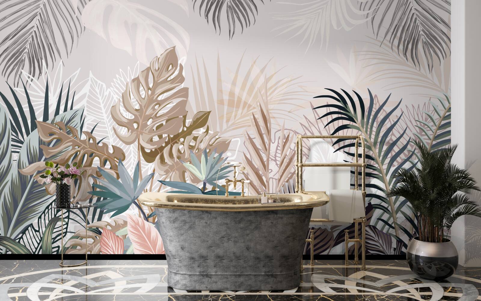 Fototapeta interiérový dizajn, hala a obývacia izba