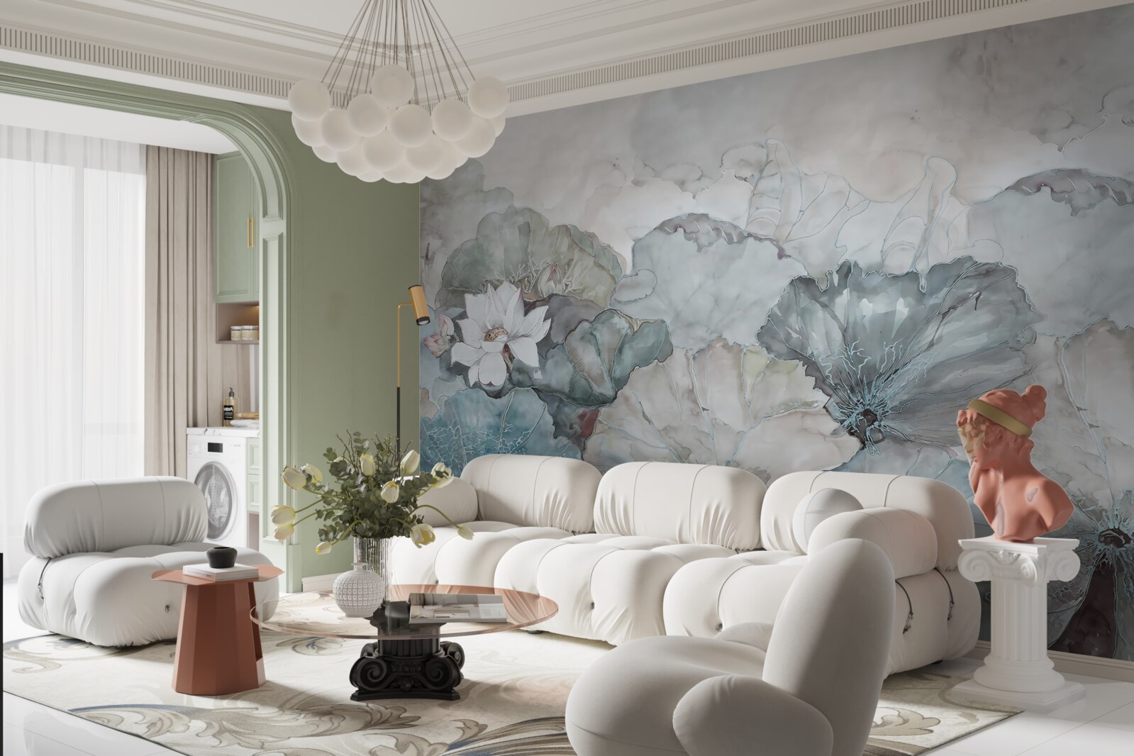 Fototapeta púčik, vegetácia a peleta