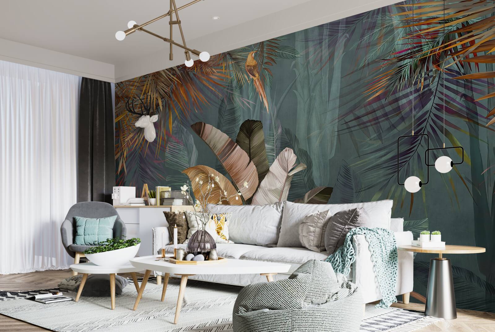 Fototapeta pohovka, nábytok a osobné veci