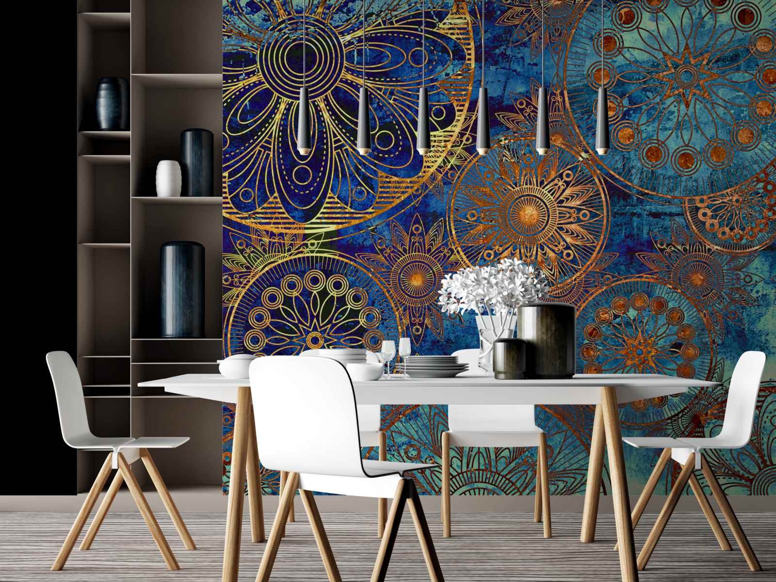 Fototapeta interiérový dizajn, nábytok a azúr