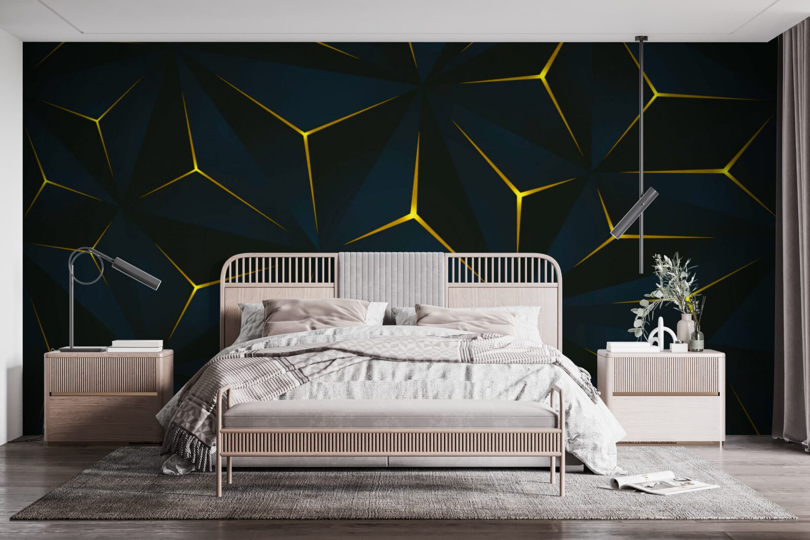 Fototapeta zlaté vložky, ktorých integrita bola narušená