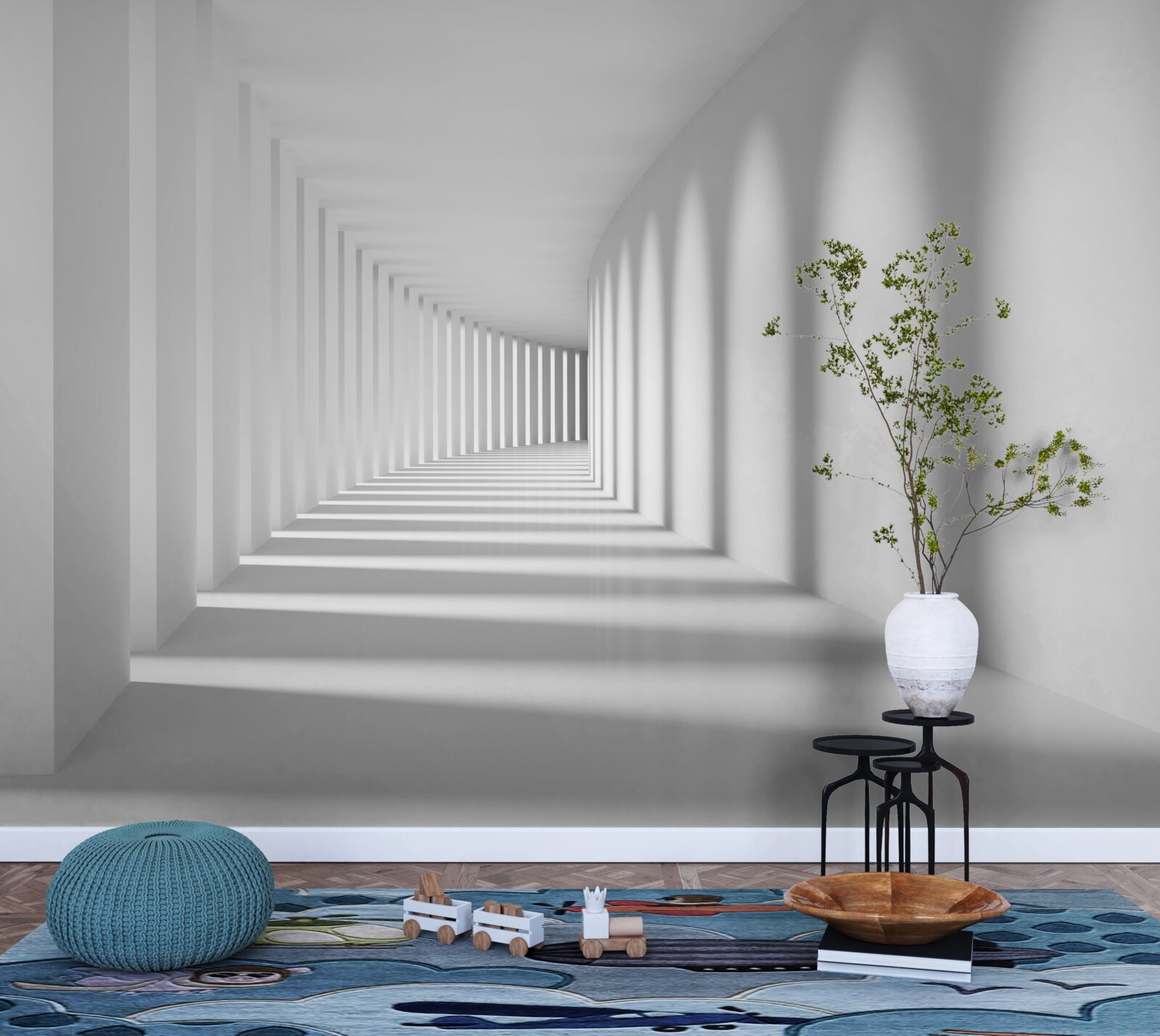 Fototapeta prechod albastra