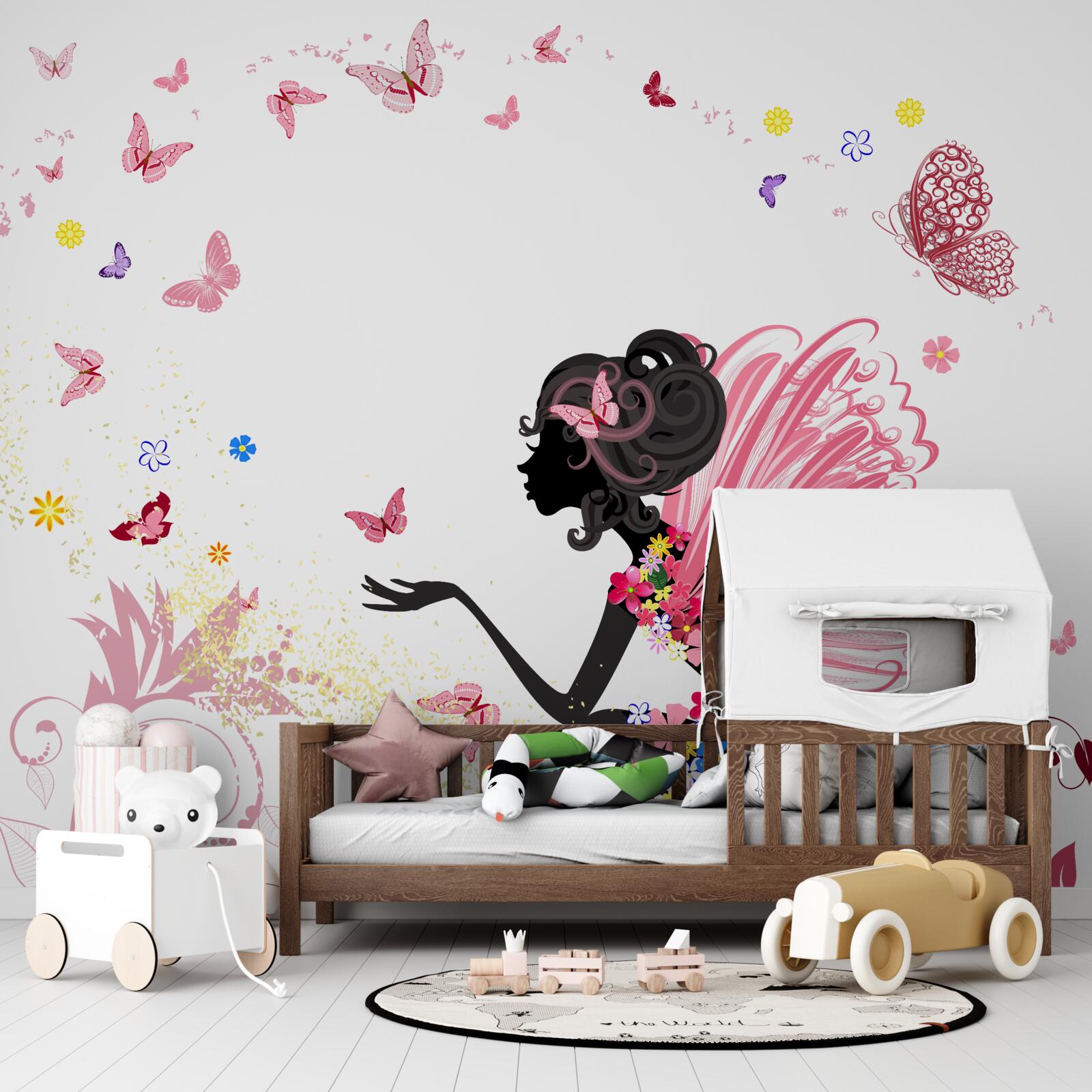 Fototapeta mladá žena so snehovými búrkami