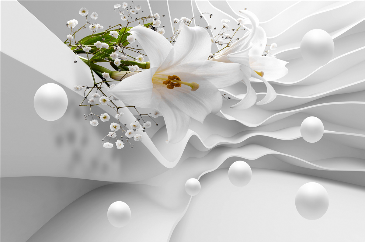 Fototapeta vesmírne ľalie