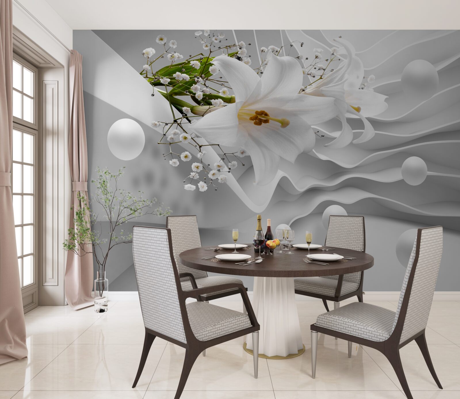 Fototapeta vesmírne ľalie