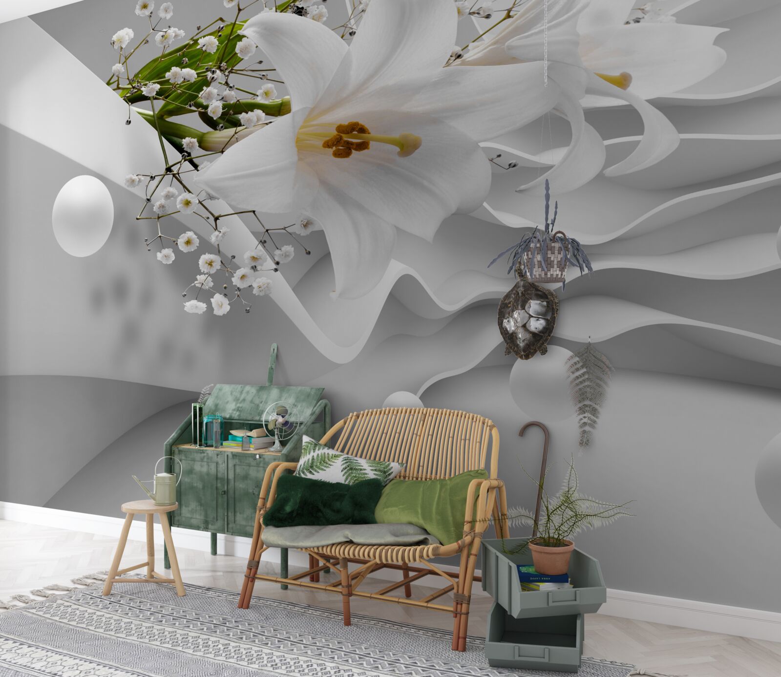 Fototapeta vesmírne ľalie