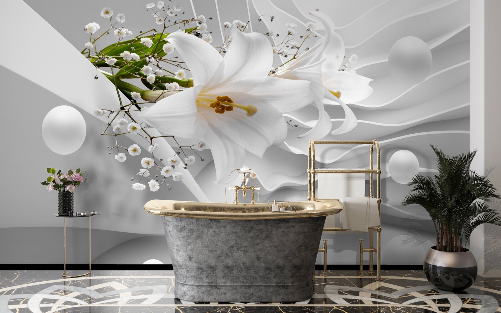 Fototapeta vesmírne ľalie