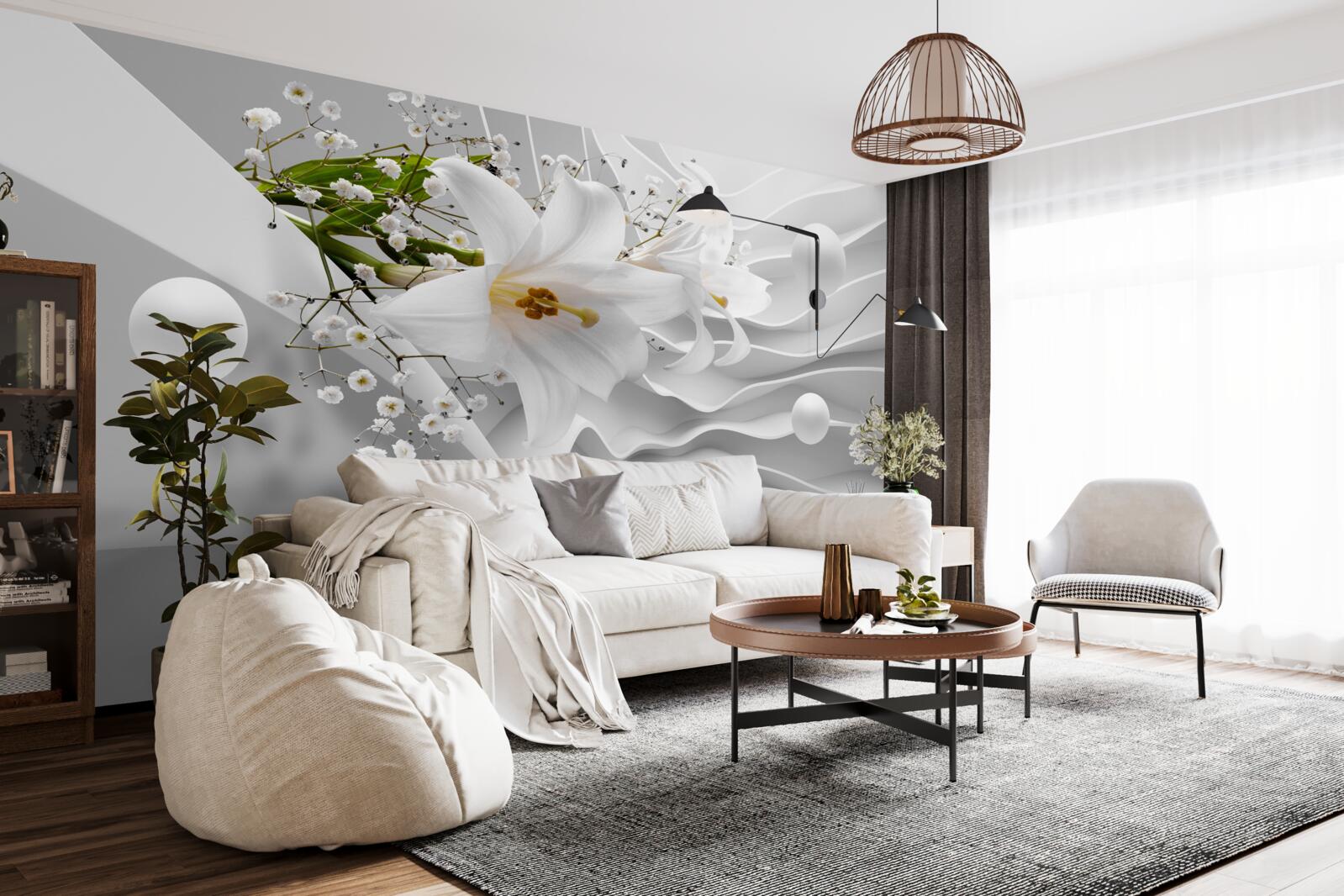 Fototapeta vesmírne ľalie